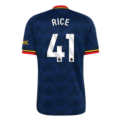Arsenal Tröja RICE #41 2026/27 Borta Mörkblå-9