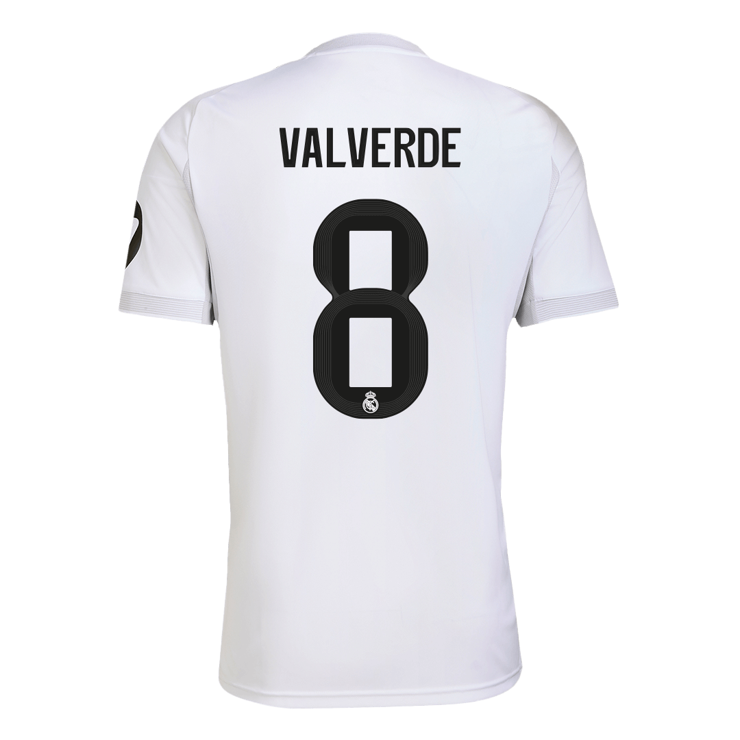 VALVERDE #8 Real Madrid Tröja 2025/26 Hemma Premium Vit-9