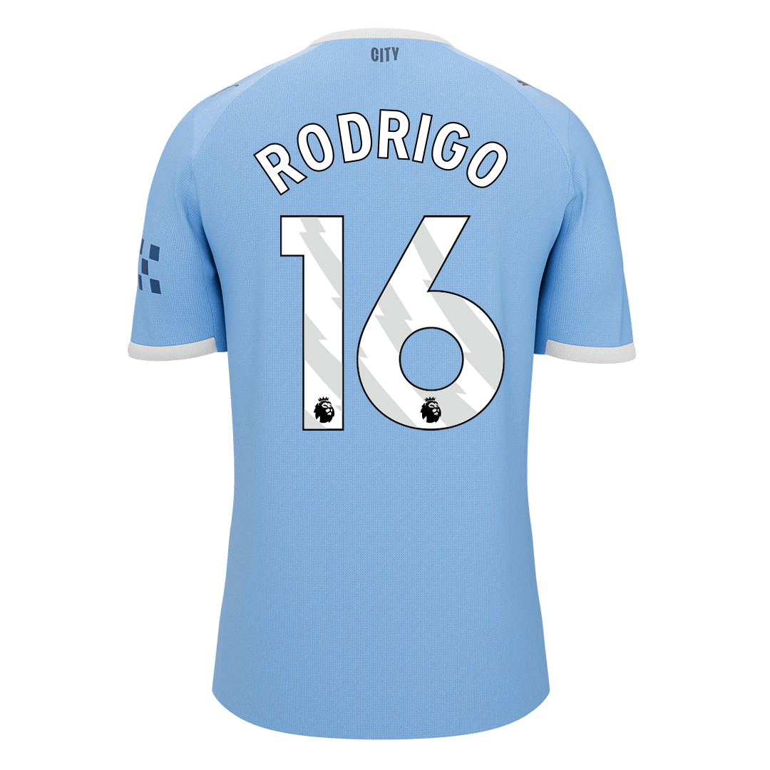 RODRIGO #16 Manchester City Tröja 2025/26 Hemma Premium Blå-10