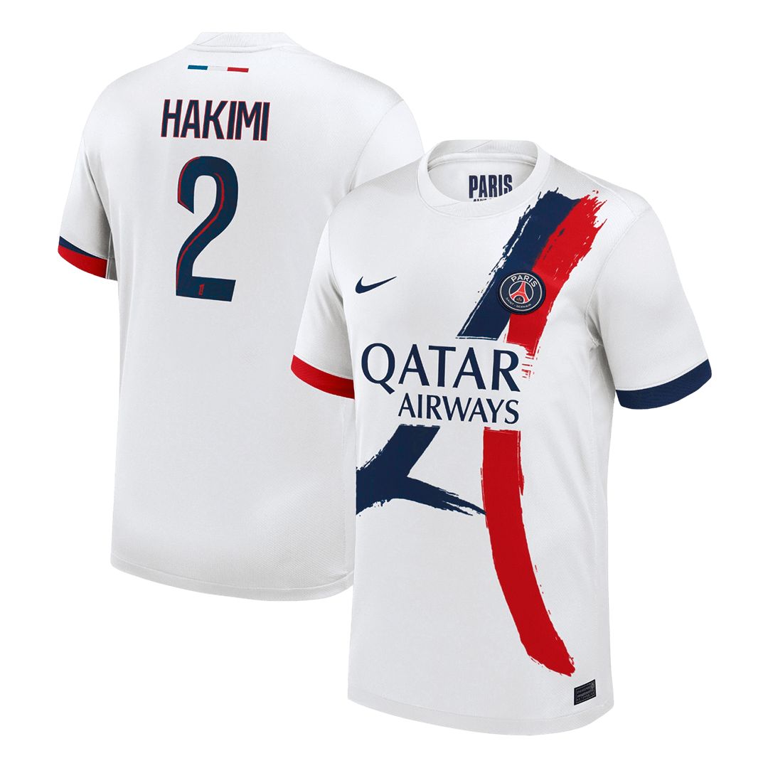 PSG Tröja HAKIMI #2 2025/26 Borta Vit