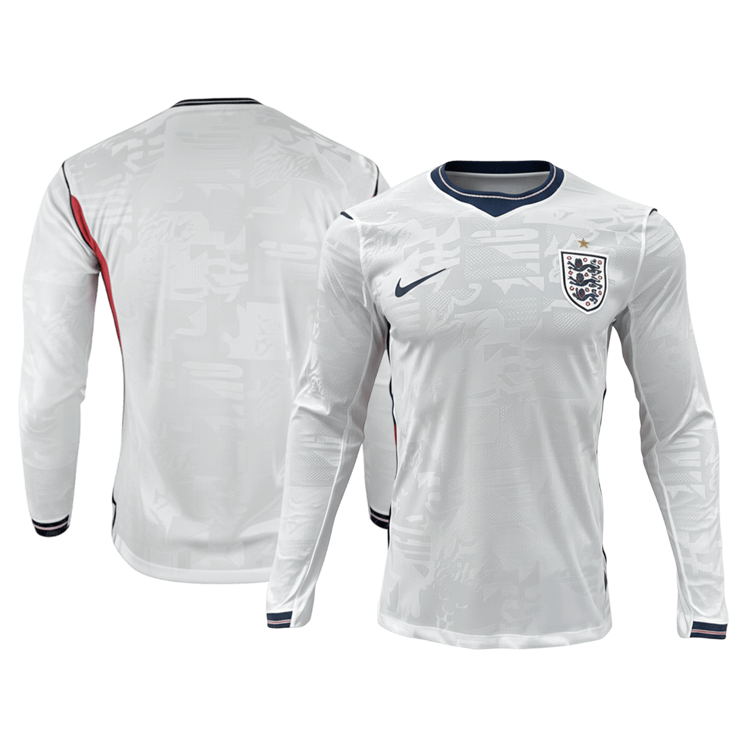 England Tröja 2026 Hemma Långärmad Vit-7