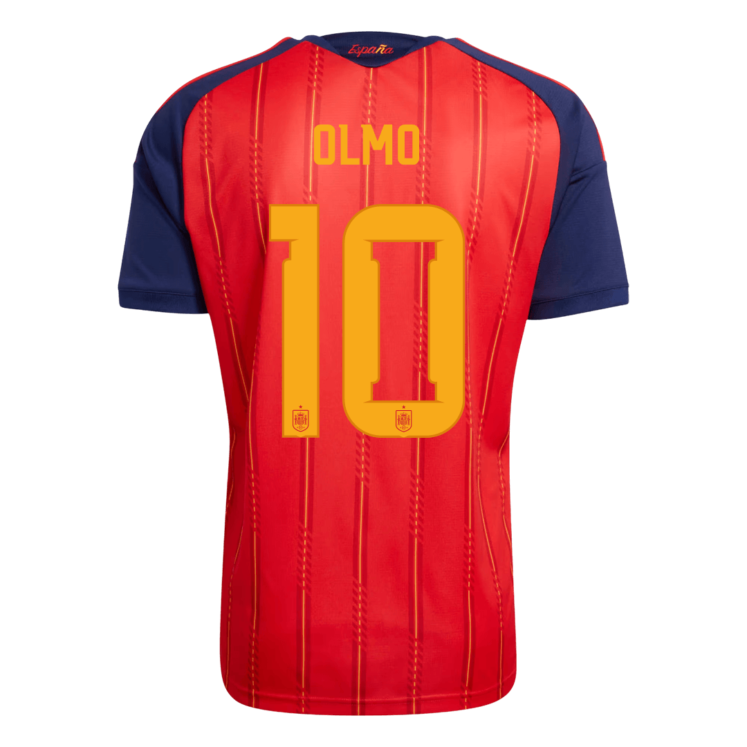 OLMO #10 Spanien Tröja 2026 Hemma Premium Röd-3