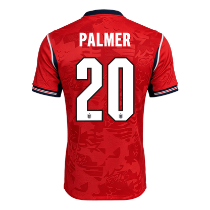 England Tröja PALMER #20 2026 Borta Autentisk Röd-9