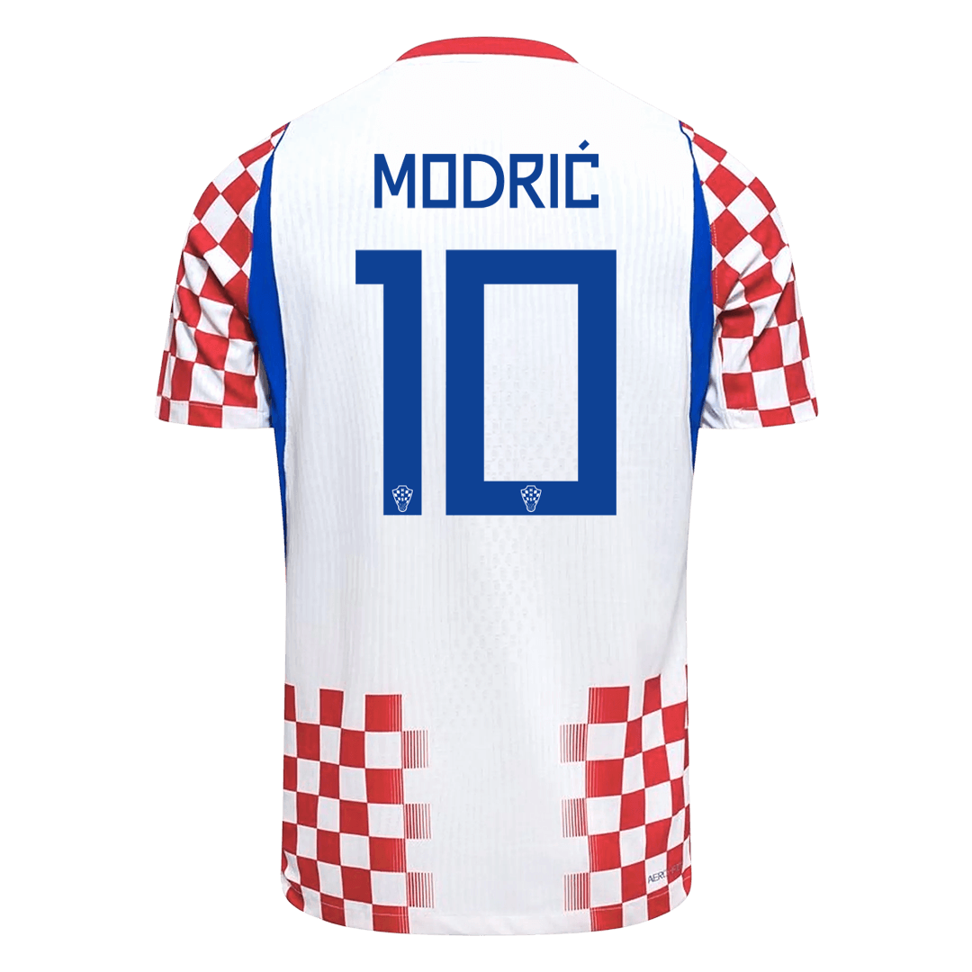 Kroatien Tröja MODRIĆ #10 2026 Hemma Autentisk Röd & Vit-8