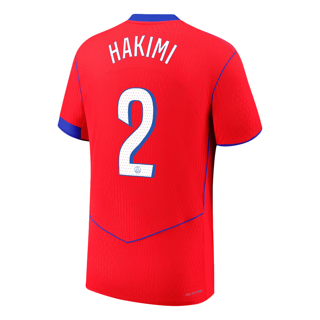 PSG Tröja HAKIMI #2 2025/26 Tredje Röd-9