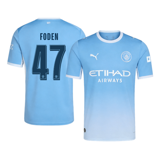 Manchester City Tröja FODEN #47 2026/27 Hemma Blå - UCL