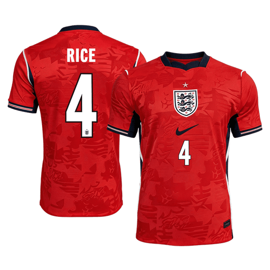 England Tröja RICE #4 2026 Borta Röd