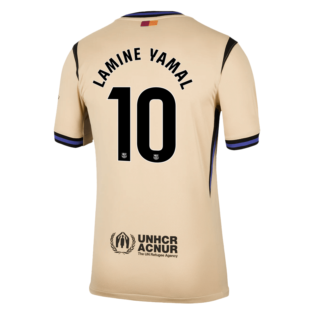 Barcelona Tröja LAMINE YAMAL #10 2025/26 Borta Gul