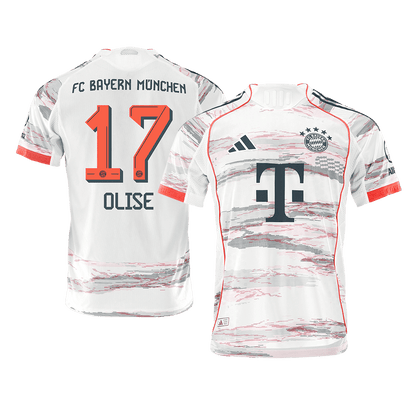 Bayern Munich Tröja OLISE #17 2025/26 Borta Vit