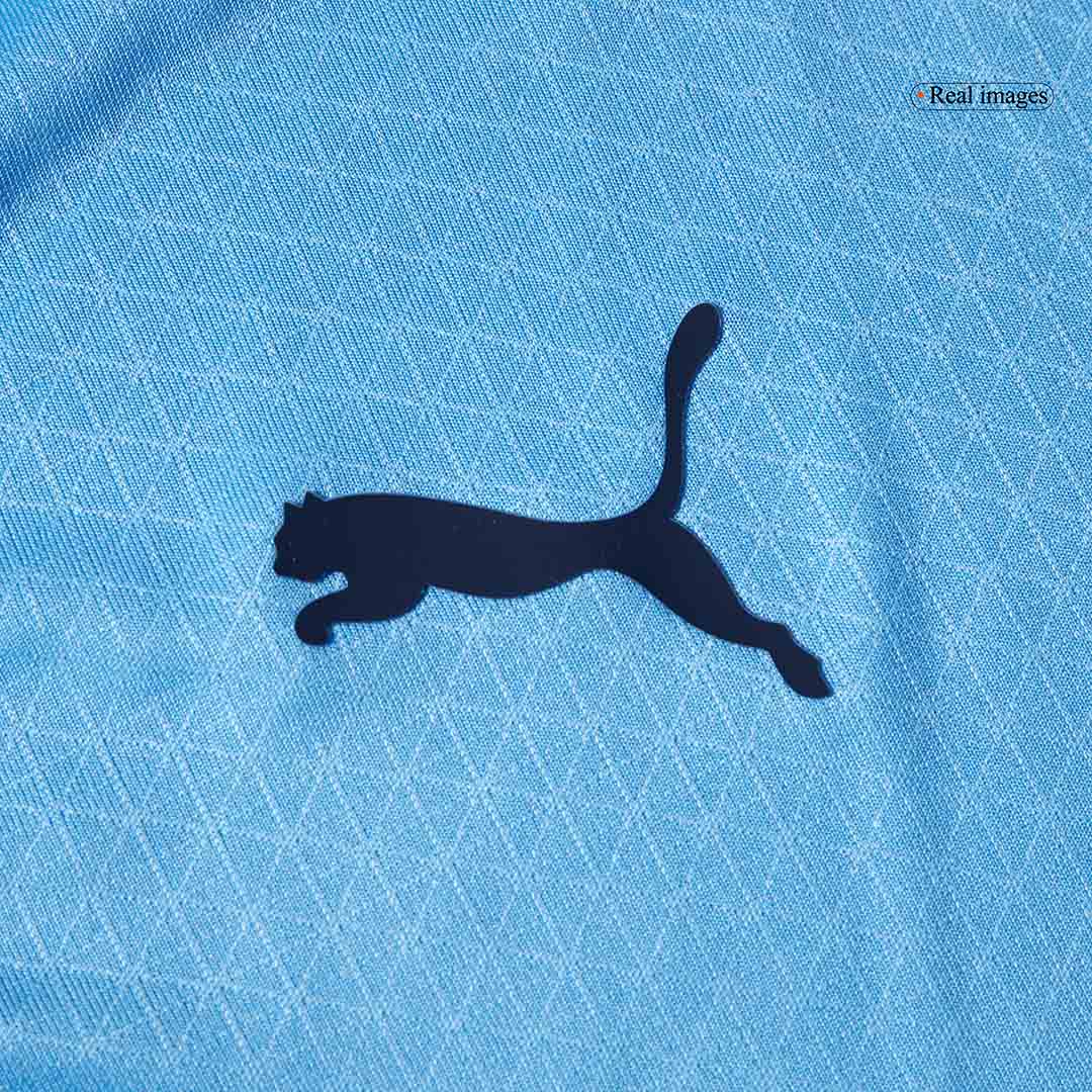Manchester City Tröja HAALAND #9 2025/26 Hemma Blå-8
