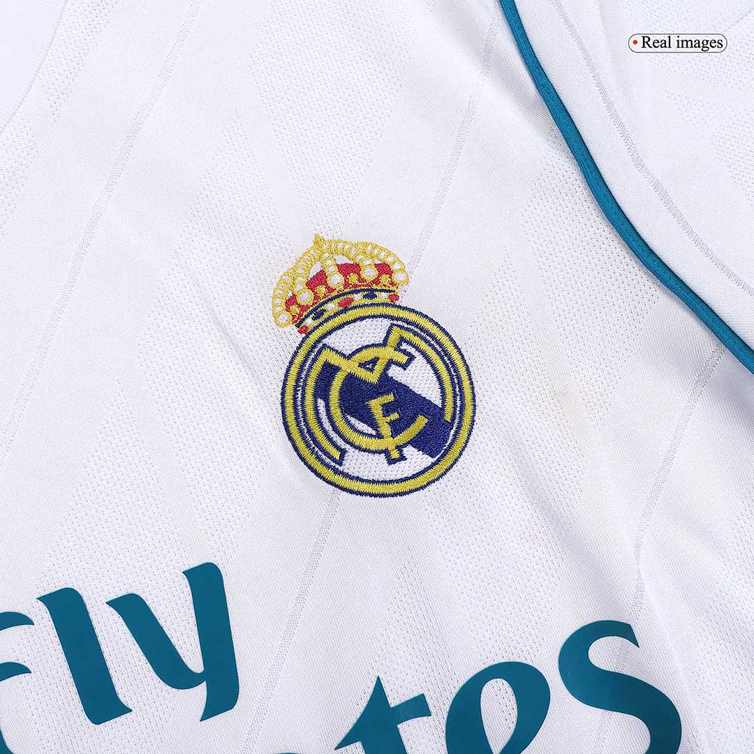 MODRIĆ #10 Real Madrid Hemmatröja 2017/18 Retro Tröja
 Vit-3