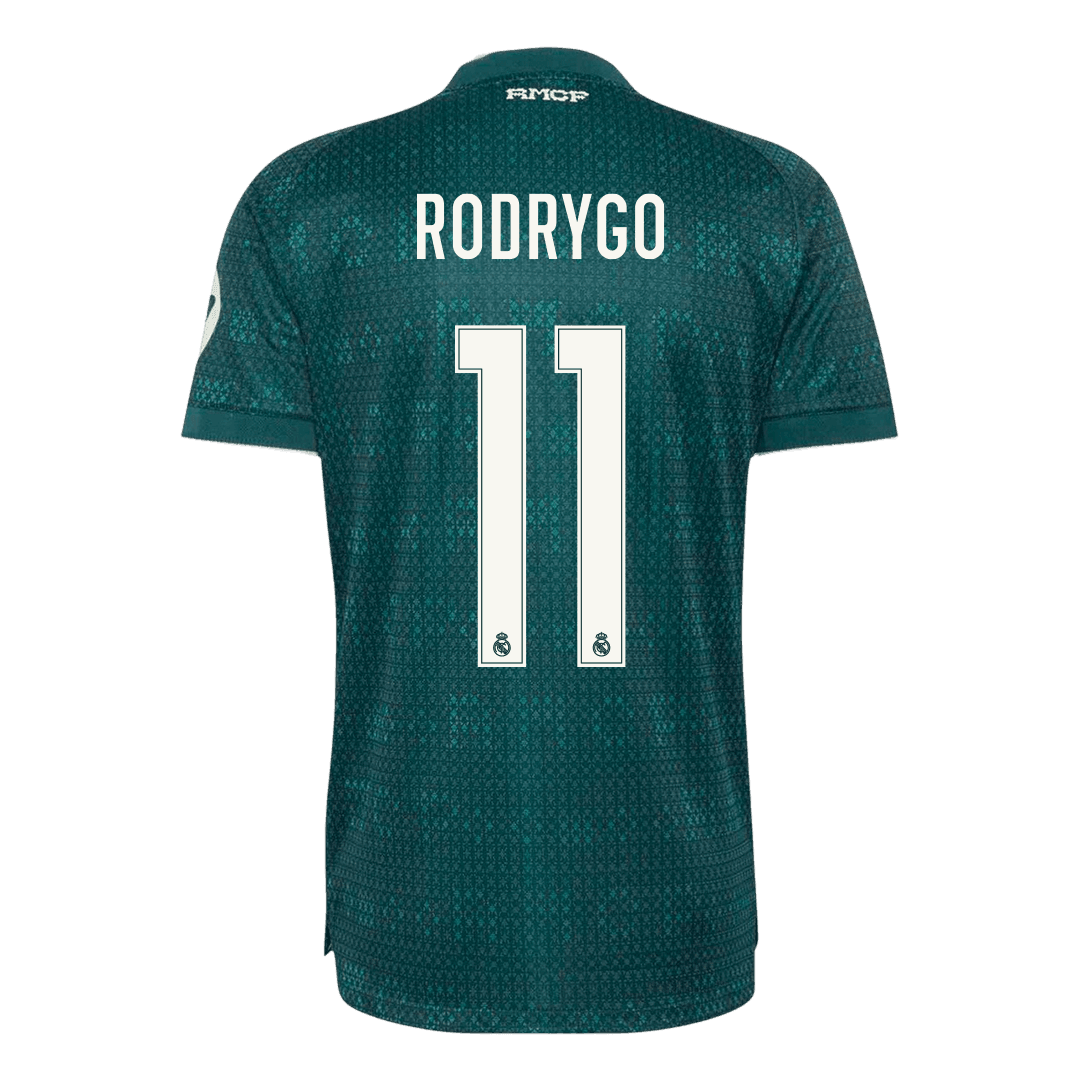 Real Madrid Tröja RODRYGO #11 2026/27 Borta Autentisk Grön
