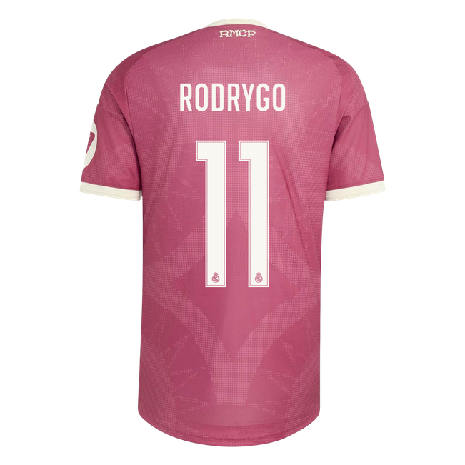 Real Madrid Tröja RODRYGO #11 2026/27 Tredje Autentisk Rosa