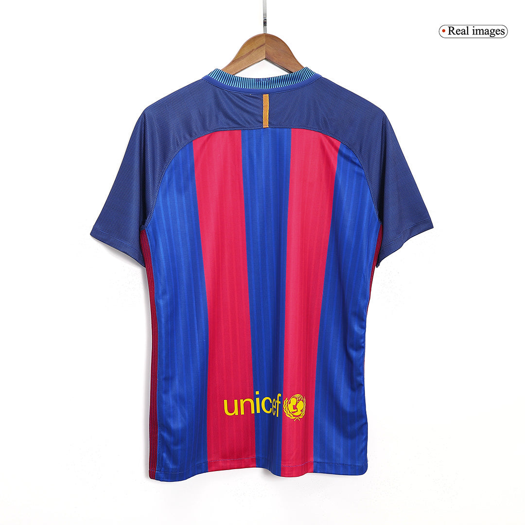 MESSI #10 Barcelona Hemmatröja 2016/17 Retro Tröja
 Röd & Blå
