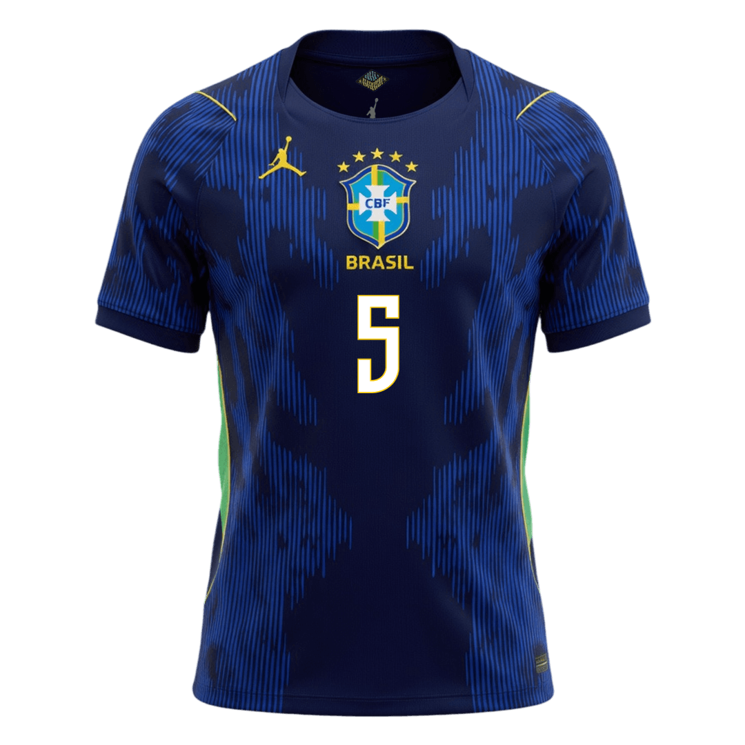 Brasilien Tröja CASEMIRO #5 2026 Borta Mörkblå