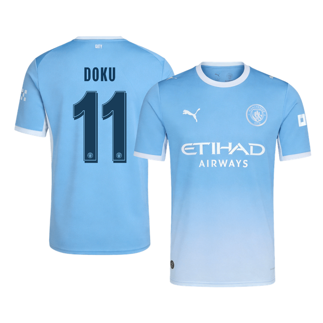 Manchester City Tröja DOKU #11 2026/27 Hemma Blå - UCL