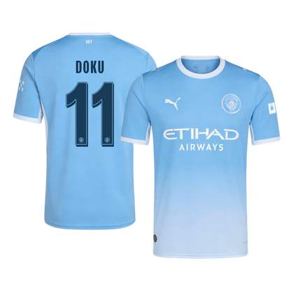 Manchester City Tröja DOKU #11 2026/27 Hemma Blå - UCL