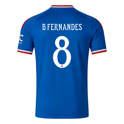 Manchester United Tröja B. FERNANDES #8 2026/27 Borta Blå - UCL-3