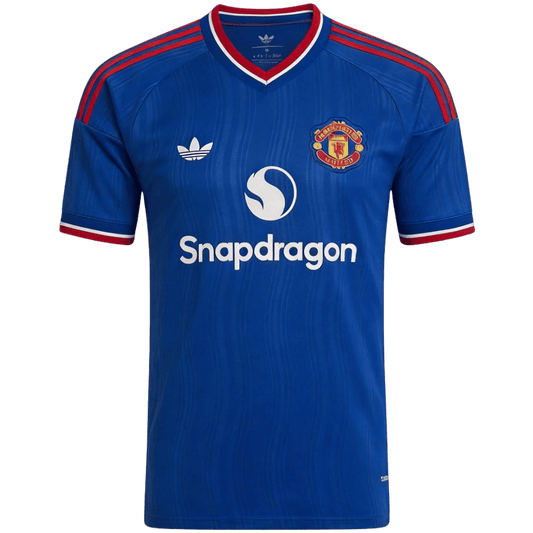 Manchester United Tröja CUNHA #10 2026/27 Borta Blå - UCL-1