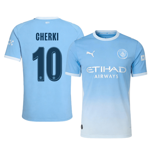 Manchester City Tröja CHERKI #10 2026/27 Hemma Autentisk Blå - UCL