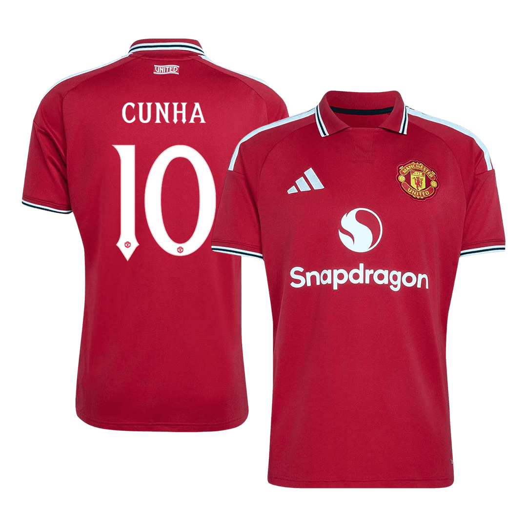 Manchester United Tröja CUNHA #10 2026/27 Hemma Röd - UCL