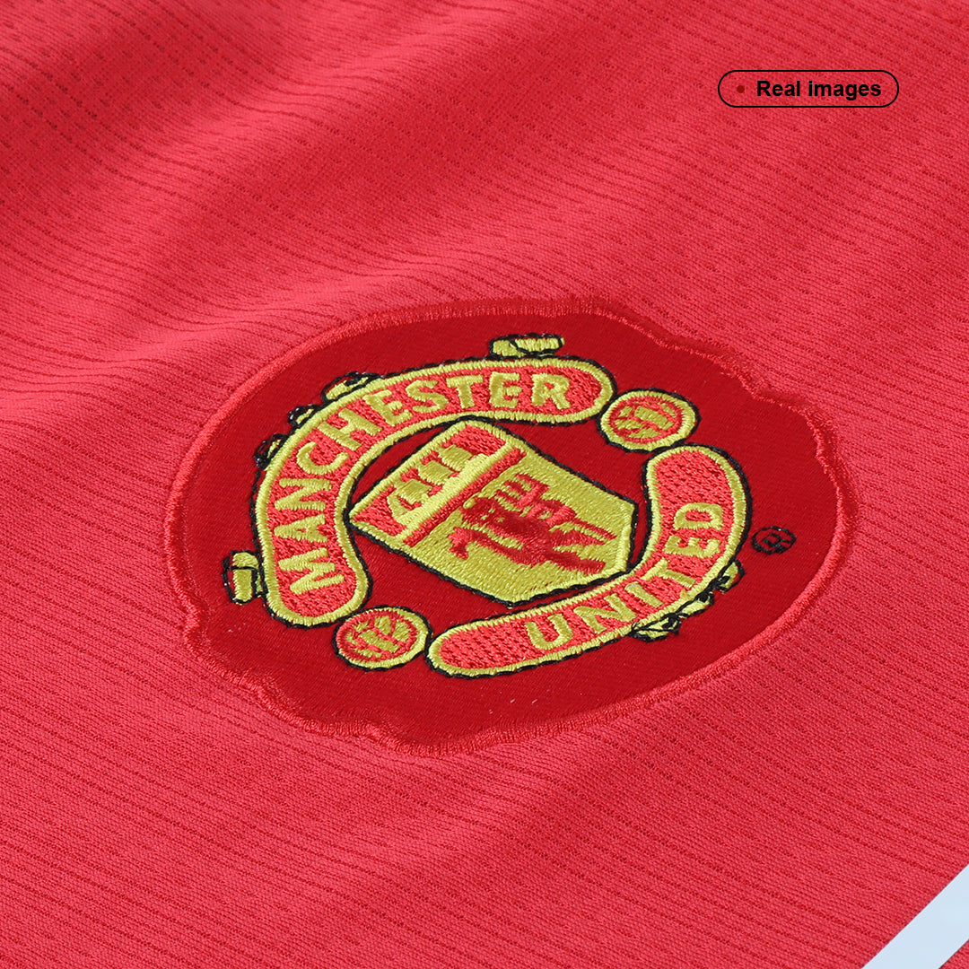 SCHOLES #18 Manchester United Hemmatröja 2007/08 Retro Tröja
 Röd-6