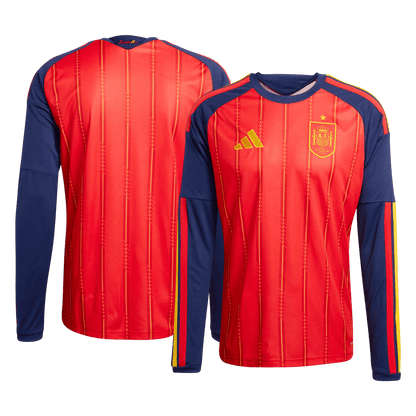 Spanien Tröja 2026 Hemma Långärmad Röd-2