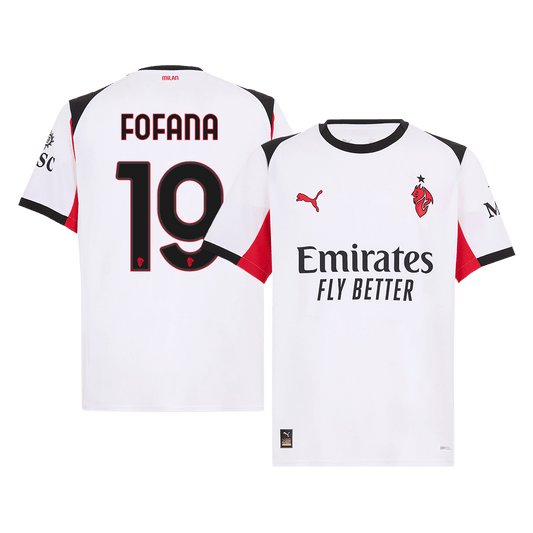 AC Milan Tröja FOFANA #19 2025/26 Borta Vit