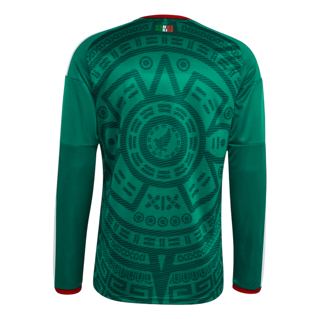 Mexiko Tröja 2026 Hemma Långärmad Grön-9