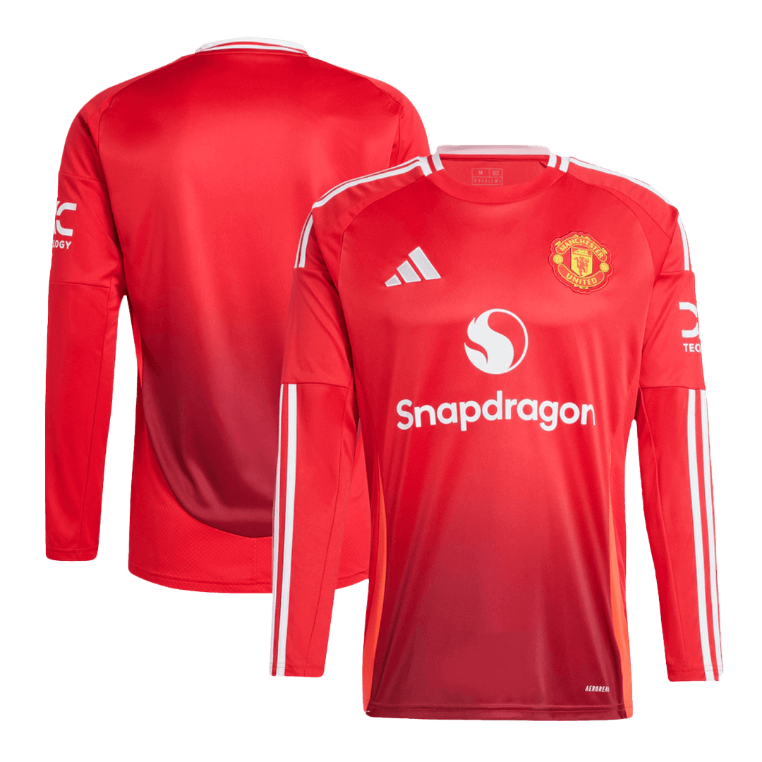 Manchester United Tröja 2024/25 Hemma Långärmad Röd