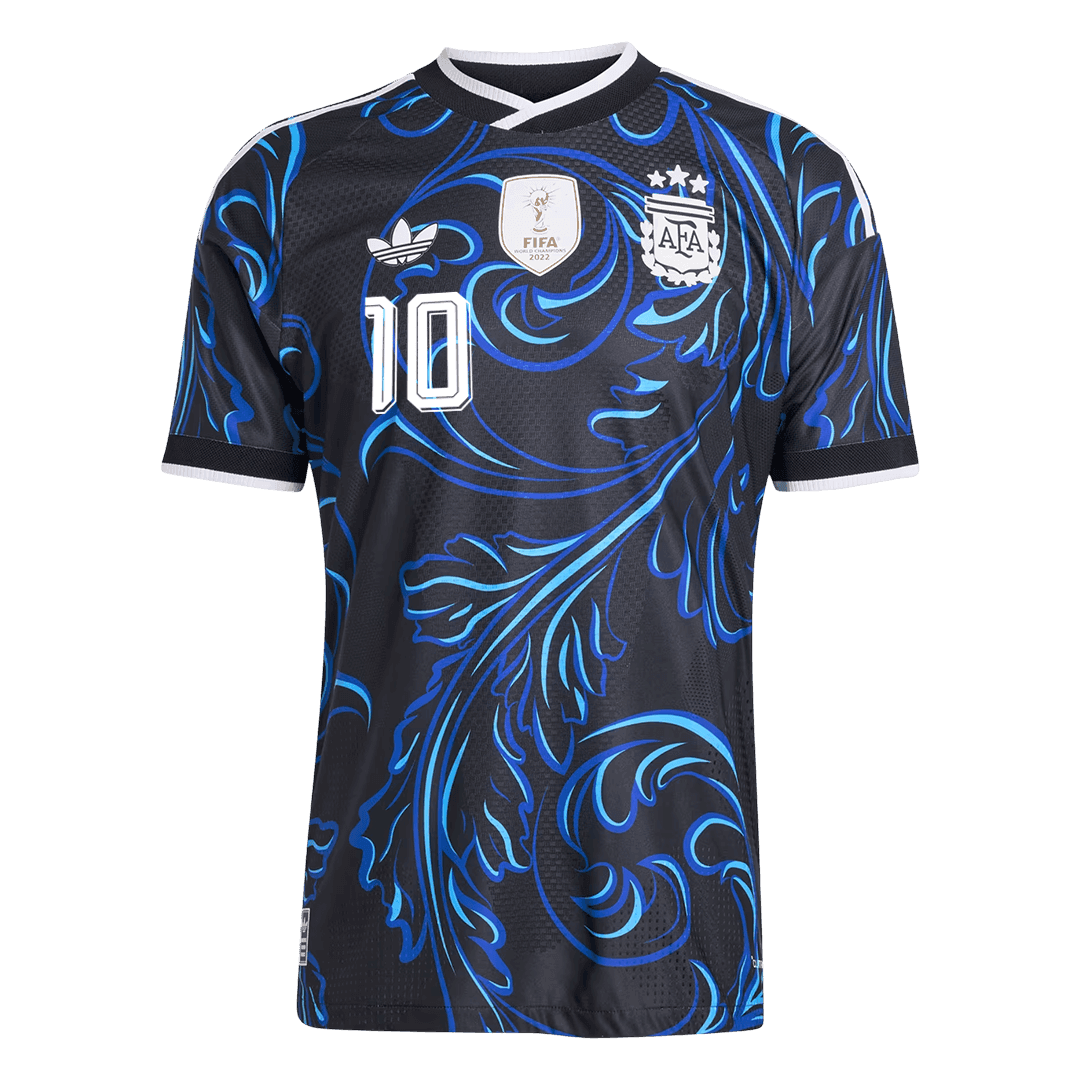 Argentina Tröja MESSI #10 2026 Borta Autentisk Svart