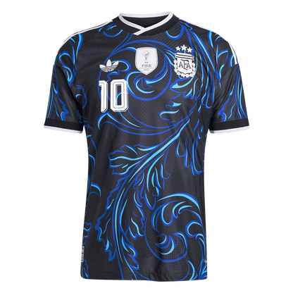 Argentina Tröja MESSI #10 2026 Borta Autentisk Svart-8