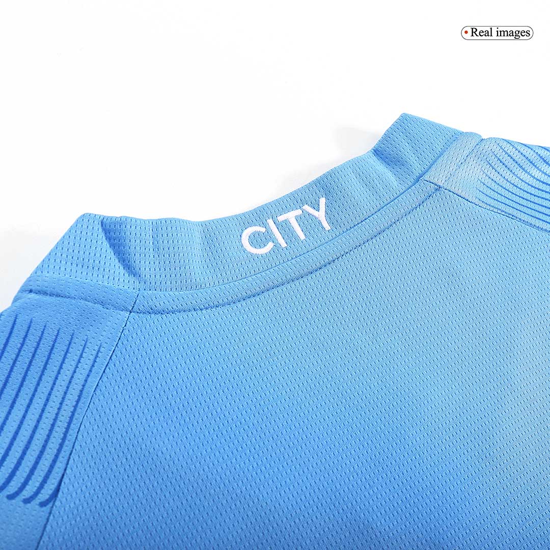Manchester City Tröja DE BRUYNE #17 2023/24 Hemma Blå