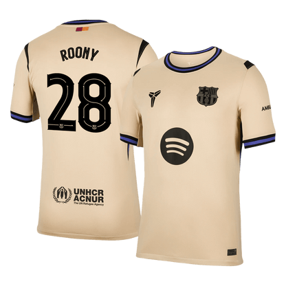 Barcelona Tröja ROONY #28 2025/26 Borta Gul
