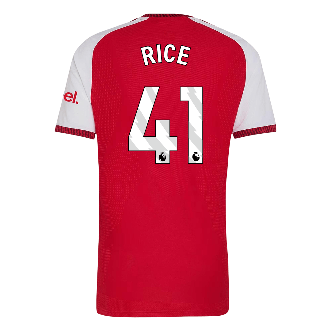 Arsenal Tröja RICE #41 2026/27 Hemma Autentisk Röd-3