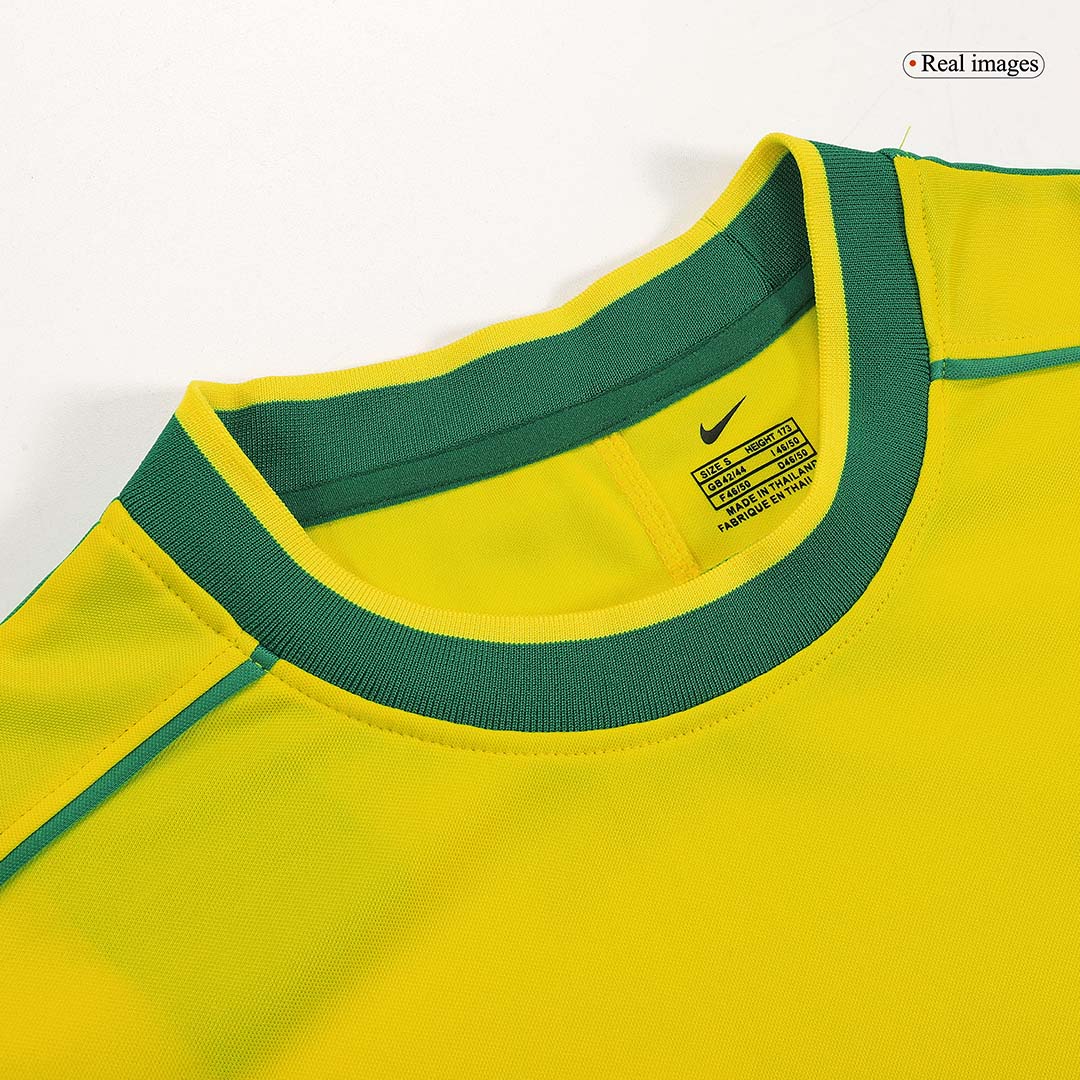 RIVALDO #10 Brasilien Hemmatröja 1998 Retro Tröja
 Gul-7
