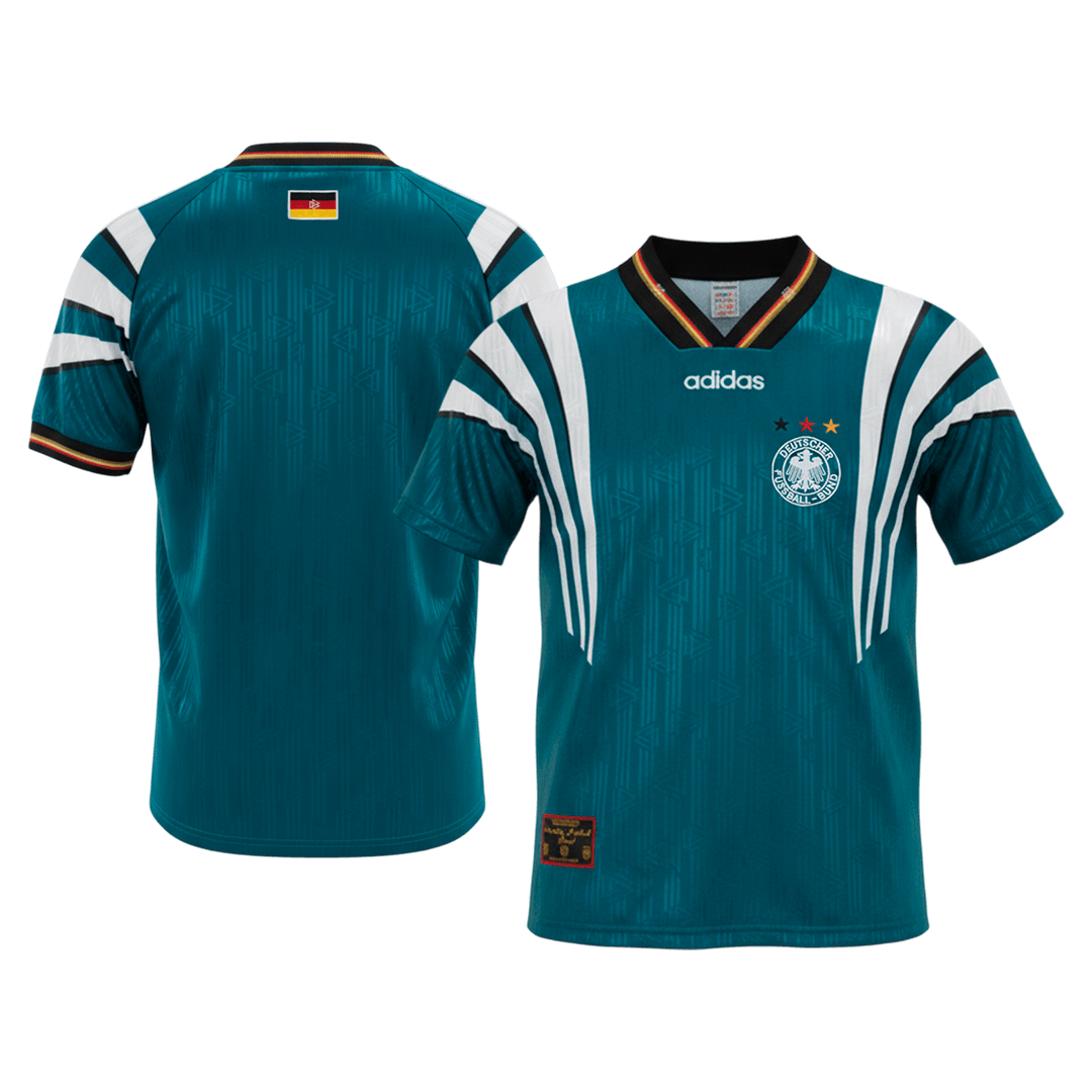 Tyskland Bortatröja 1996/97 Retro Tröja
 Grön-8