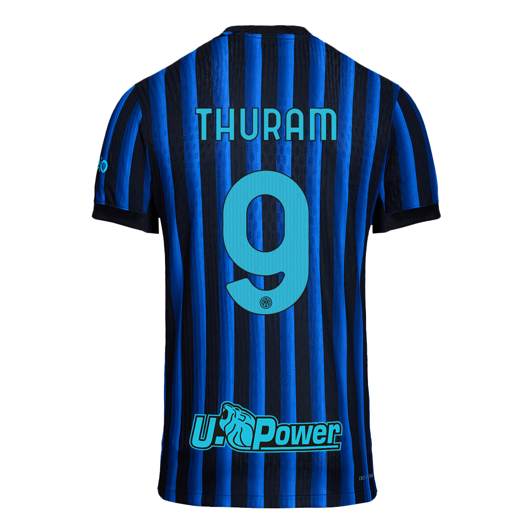 Inter Milan Tröja THURAM #9 2025/26 Hemma Autentisk Blå och svart