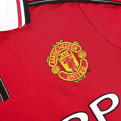 Manchester United Hemmatröja 1998/99 Retro Tröja-3