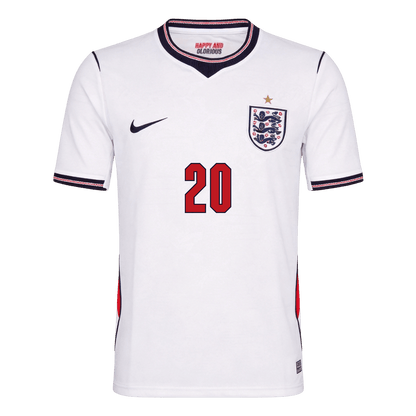 England Tröja PALMER #20 2026 Hemma Vit-2