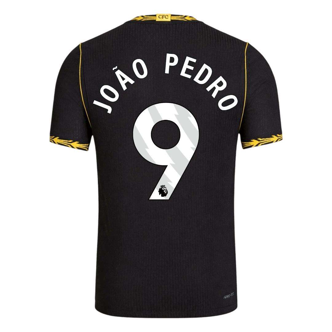 Chelsea Tröja JOÃO PEDRO #9 2026/27 Borta Autentisk Balck-3