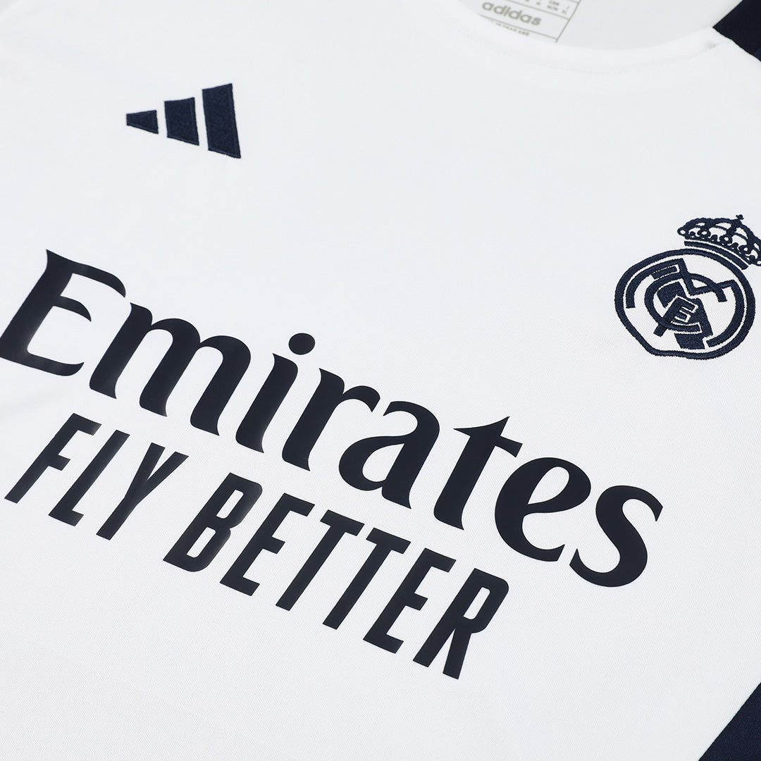 Real Madrid Tröja Före matchställ 2024/25 Vit