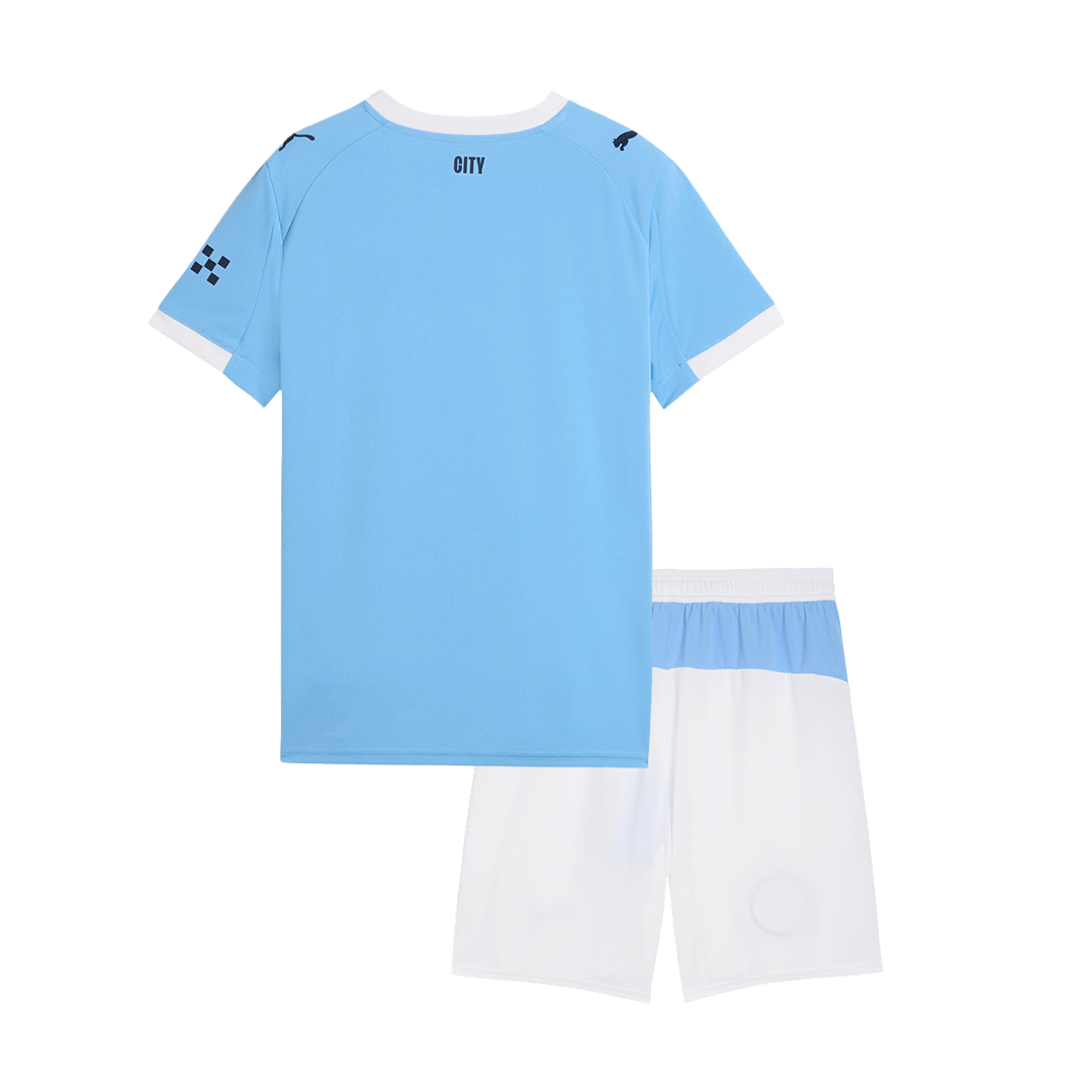 Manchester City Tröja 2025/26 Hemma Blå Barn-17
