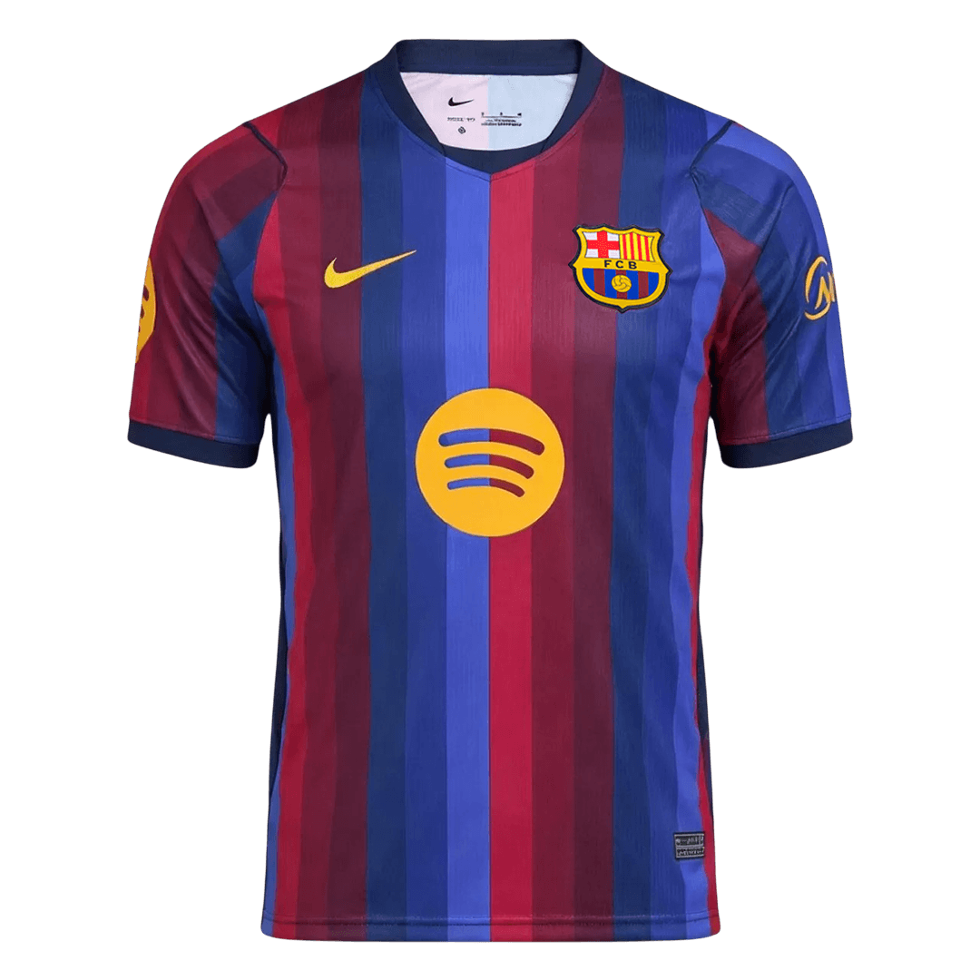 Barcelona Tröja F. DE JONG #21 2026/27 Hemma Autentisk Röd & Blå - UCL-2