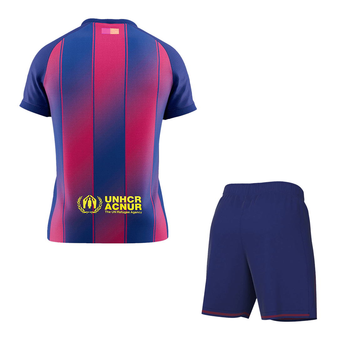 Barcelona Tröja Hemmaställ 2025/26 Röd & Blå-14