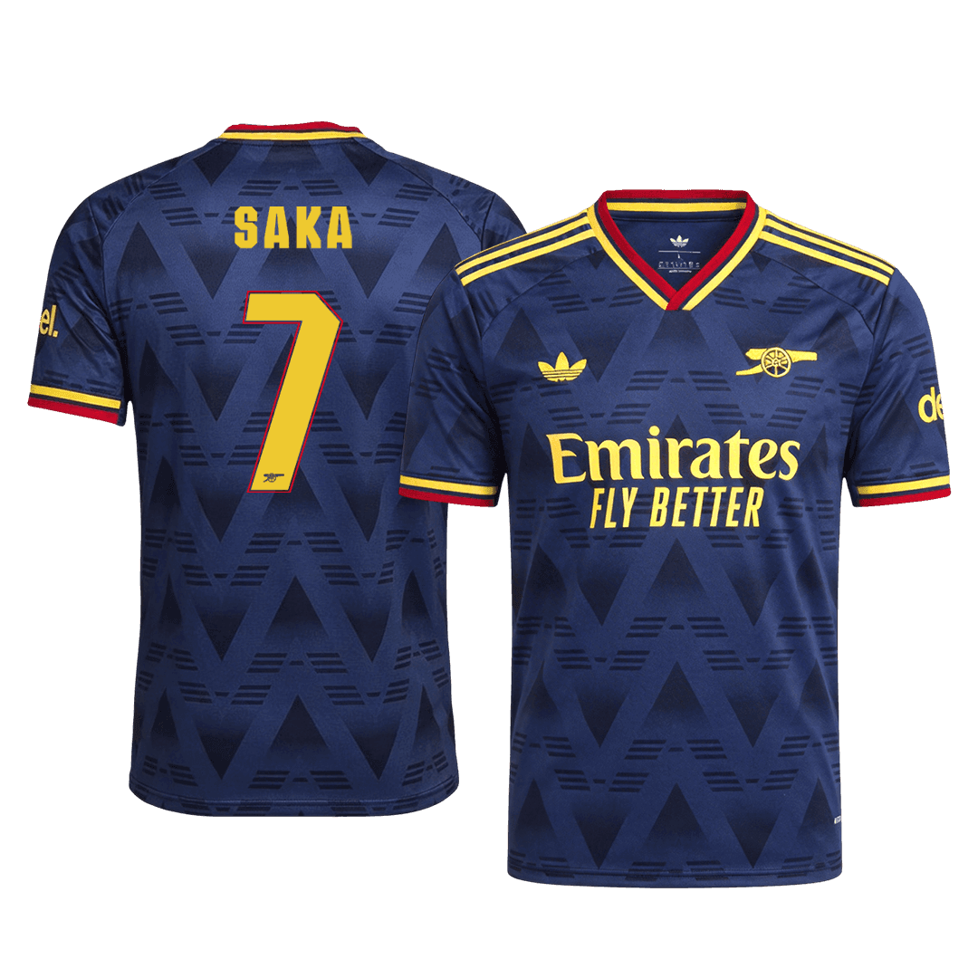 Arsenal Tröja SAKA #7 2026/27 Borta Autentisk Mörkblå - UCL
