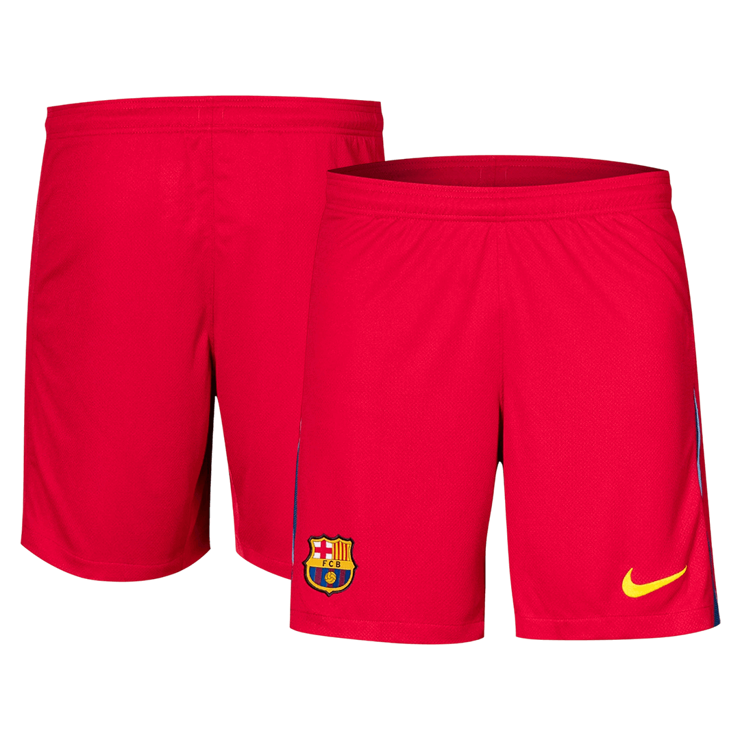 Barcelona Shorts 2025/26 Fourth Away Röd-5
