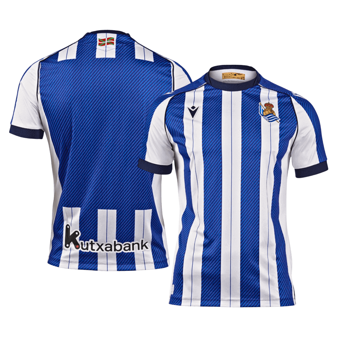 Real Sociedad Tröja 2025/26 Hemma Blå & Vit