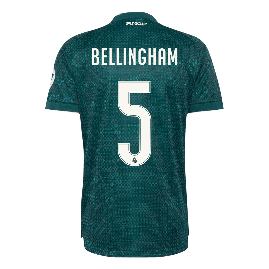 Real Madrid Tröja BELLINGHAM #5 2026/27 Borta Autentisk Grön-3