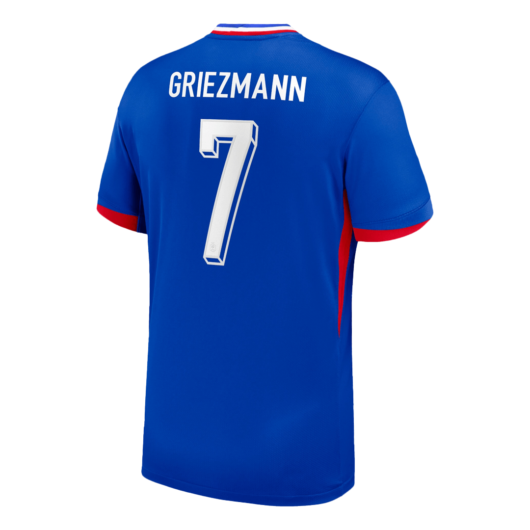 Frankrike Tröja GRIEZMANN #7 Euro 2024 Hemma Blå